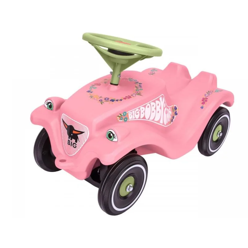 Big Bobby Car Big Auto odrážadlo BIG BOBBY CAR CLASSIC ružové s kvietkami