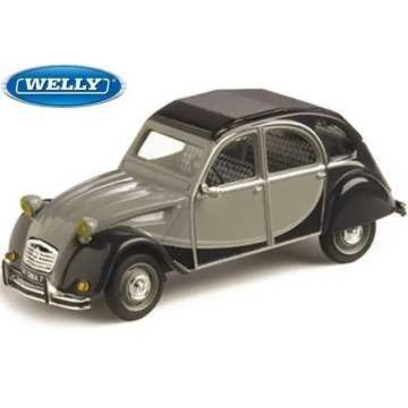 Welly Welly Citroen 2CV Skala 1:24 čiernosivá