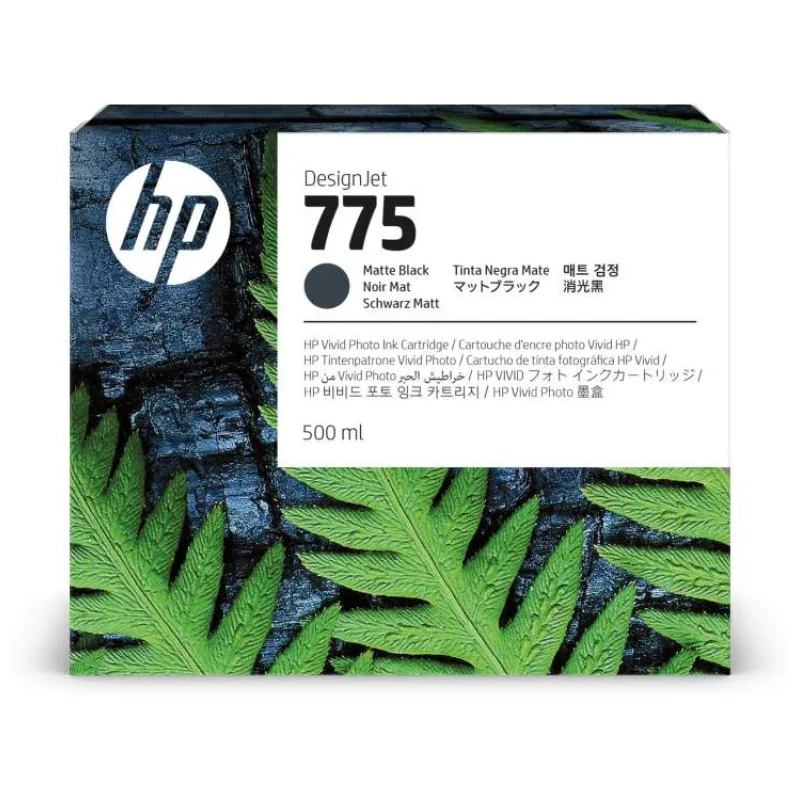 HP 775 500-ml Matte Black Ink Cartridge (1XB22A)