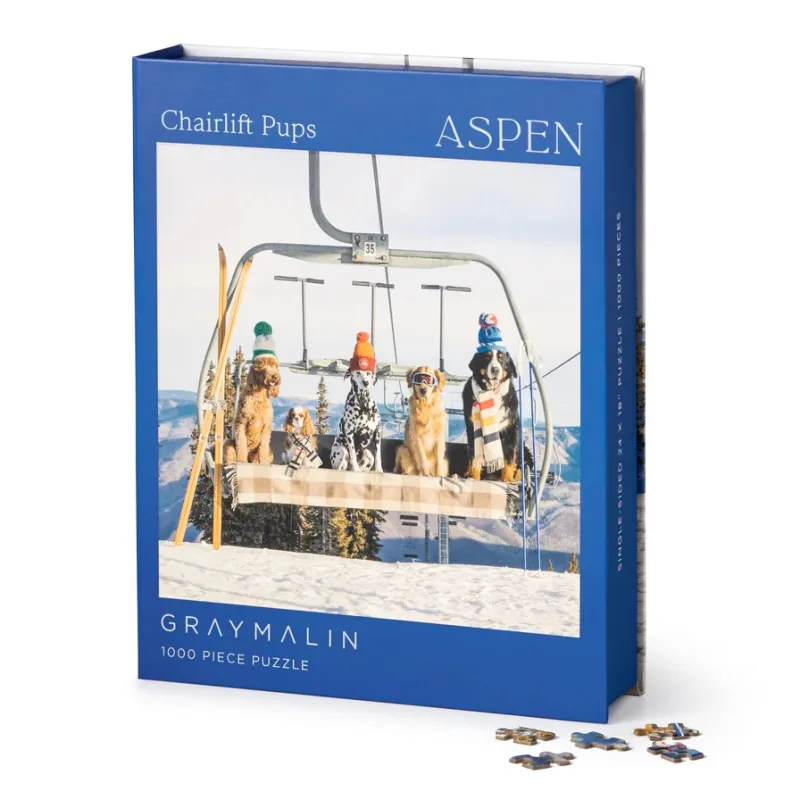 Galison Galison Puzzle Psy v Aspene Gray Malin 1000 dielikov