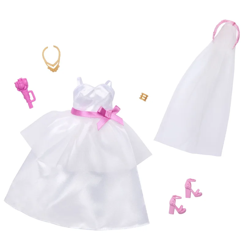 Mattel Barbie oblečky pro Barbie/Ken - nevěsta
