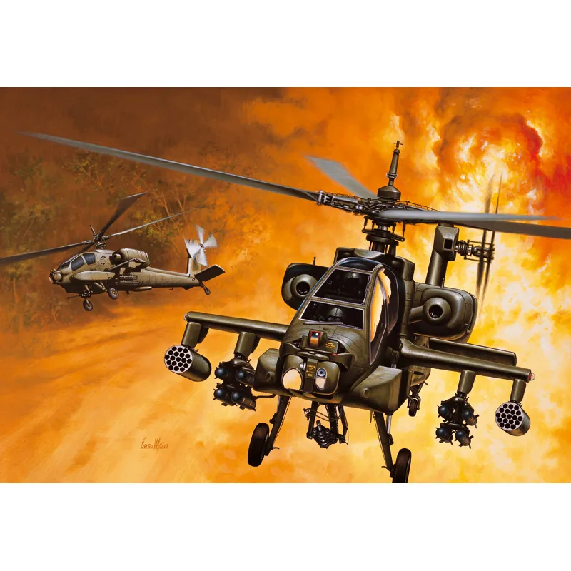 Italeri Model Kit vrtuľník 0159 - AH-64A APACHE (1:72)