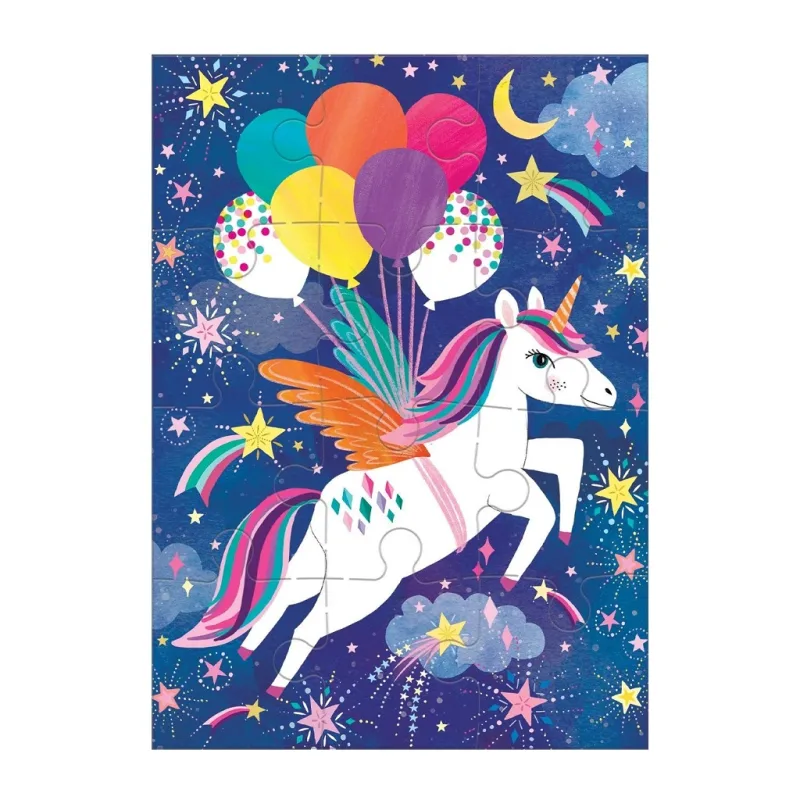 Mudpuppy Mudpuppy Puzzle s blahoželaním Jednorožec