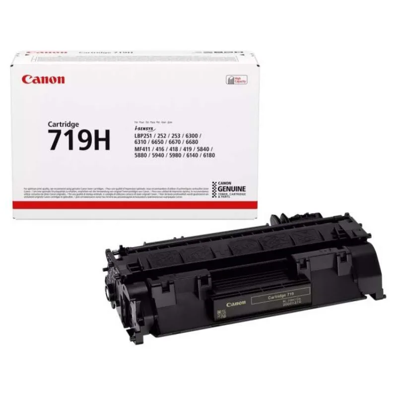 Canon originální toner CRG-719H/ MF-5840dn/ MF-5880dn/ 6400 stran/K/ Černý (3480B012)