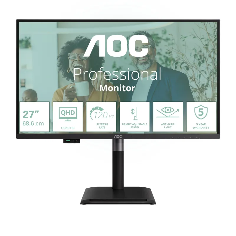 AOC AOC/Q27P4CV/27"/IPS/QHD/120Hz/4ms/Černá/5R Q27P4CV