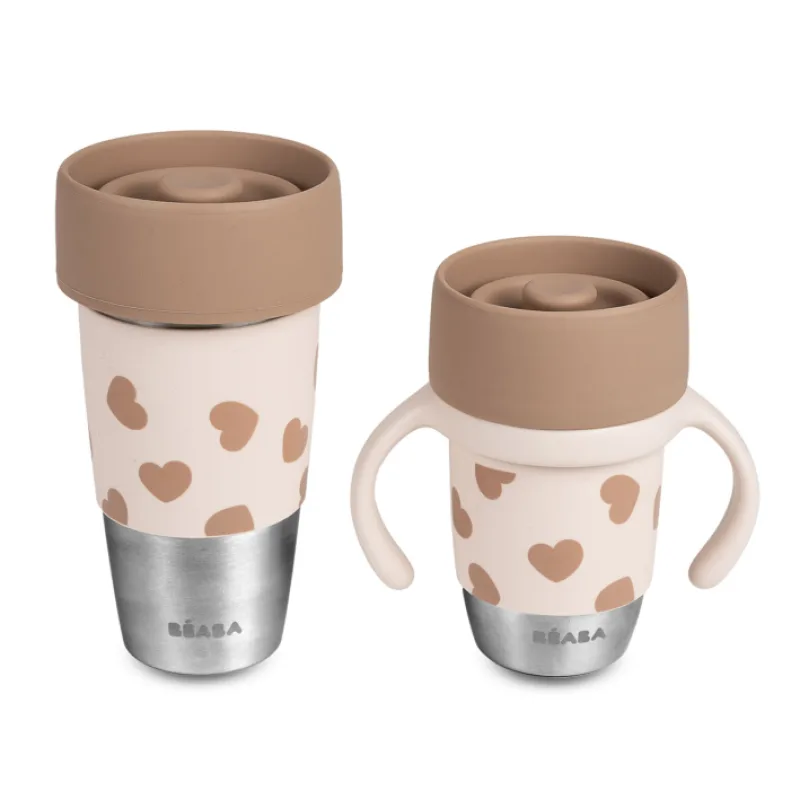 Beaba Hrnčeky nerezové 2 ks Mini & Me BigLove