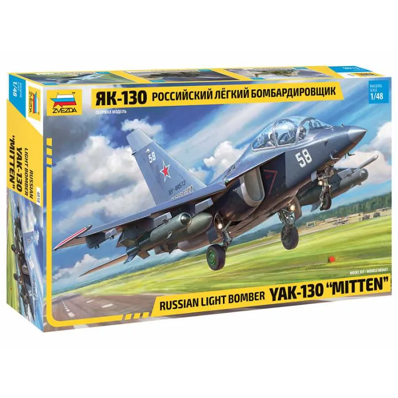 Zvezda Model Kit lietadlo 4818 - YAK-130 Russian Light Bomber (1:48)