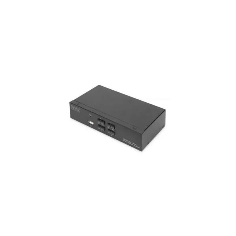 DIGITUS KVM přepínač, 4 porty, jeden displej, 4K, HDMI1 x QIG (DS-12880)