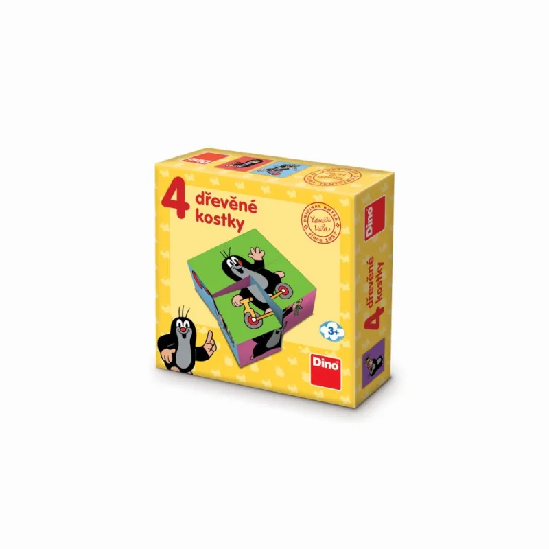 Dino RATTLE 4 Drevené licencované bloky