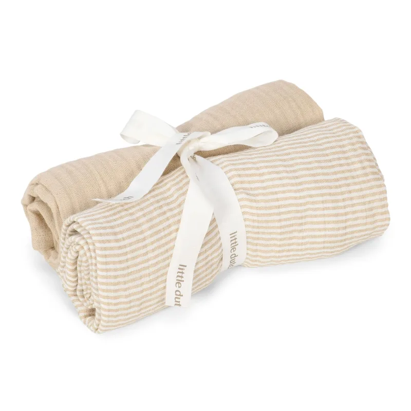 Little Dutch Plienky 70x70cm Pure Soft Beige