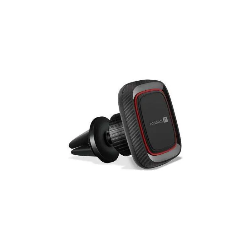 CONNECT IT InCarz 4Strong360 CARBON univerzální magnetický držák do auta, 4 magnety, ČERVENÝ (CMC-4045-RD)