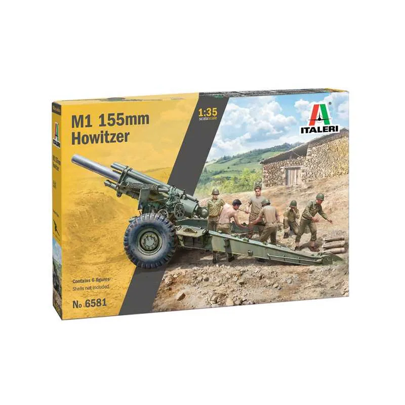 Italeri Model Kit military 6581 - M1 155mm Húfnica (1:35)