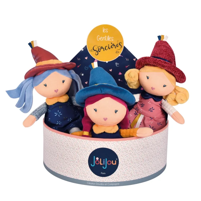 Doudou et Compagnie Paris Doudou Jolijou Látkové bábiky Čarodejnica 24 cm