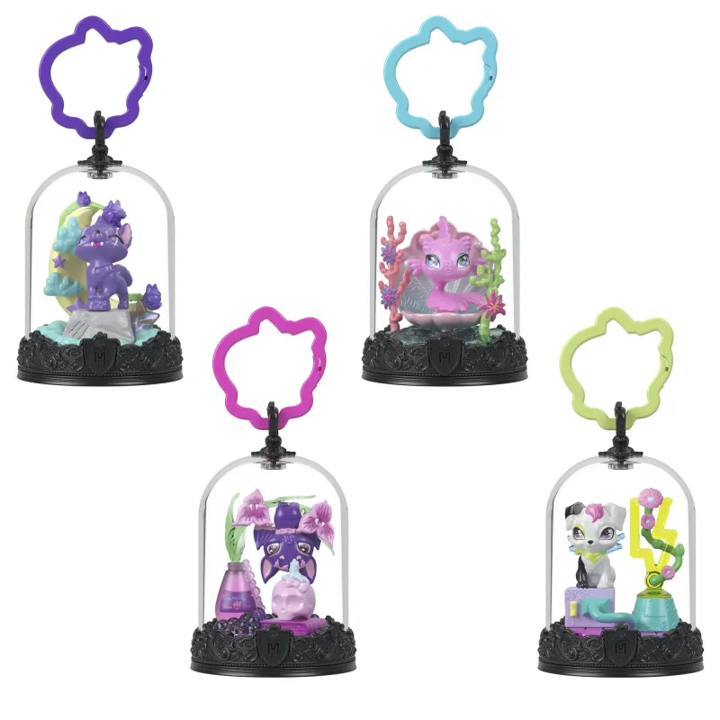 Mattel Monster High kľúčenka s príšerkovským maznáčikom asst