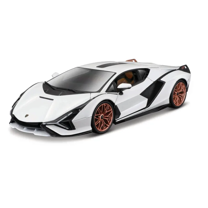Bburago - Autá HOBBY, Lamborghini Sián FKP 37, biela, 1:18
