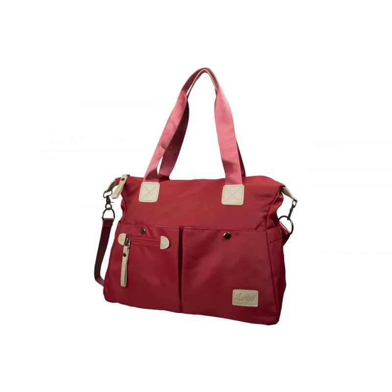 dariya® Veľká elegantná taška cez rameno - bordo - nylon Veľkosť: UNI