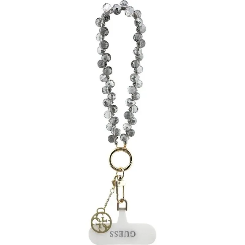 Guess Univerzálny Popruh na Ruku Crystals 4G Charm čierny 57983127224