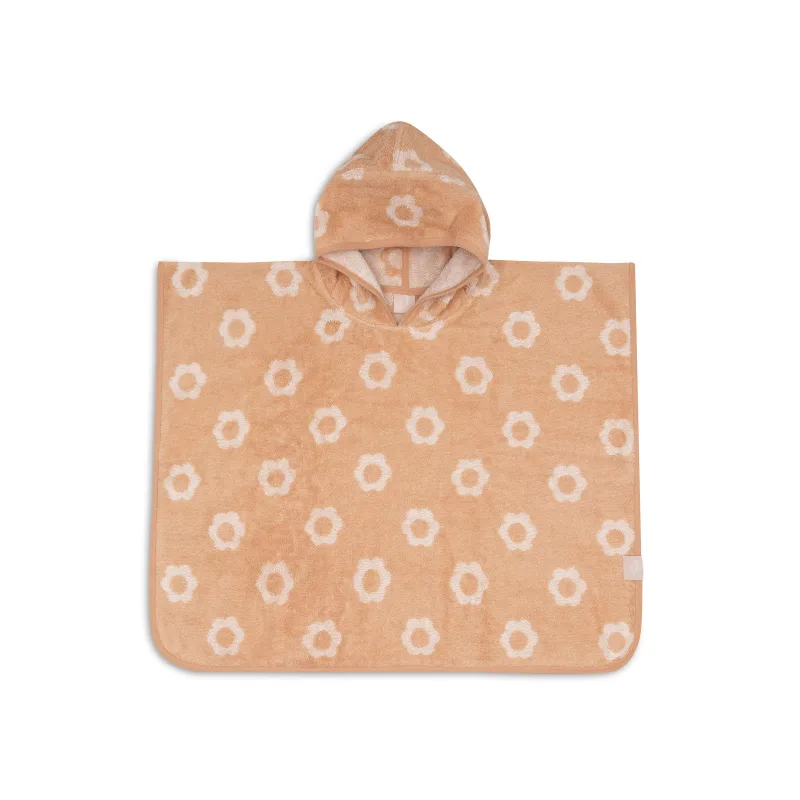 Jollein Osuška pončo froté Jacquard Flower