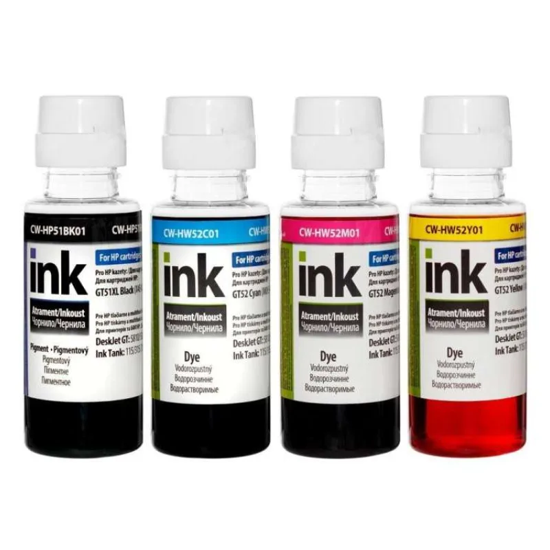 COLORWAY alternativní inkoustová náplň pro HP / GT-51/ GT-52/ HP Tank 115/ 315/ 415/ 4x 100ml Multipack (CW-HP51/HW52SET01)