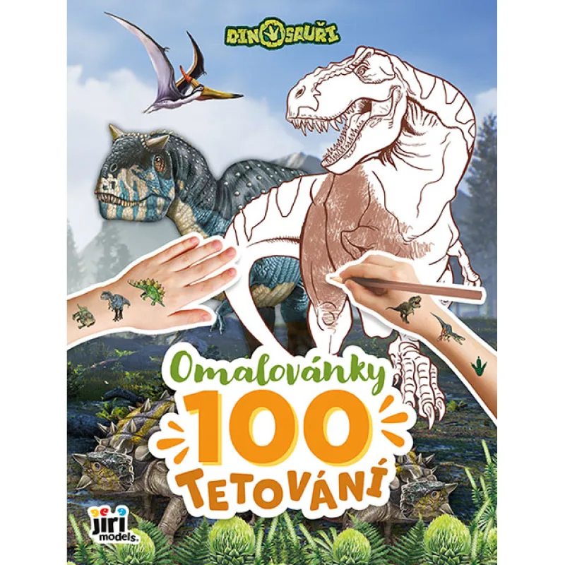 Jiri Models Omaľovánky a 100 tetovaní Dinosaury
