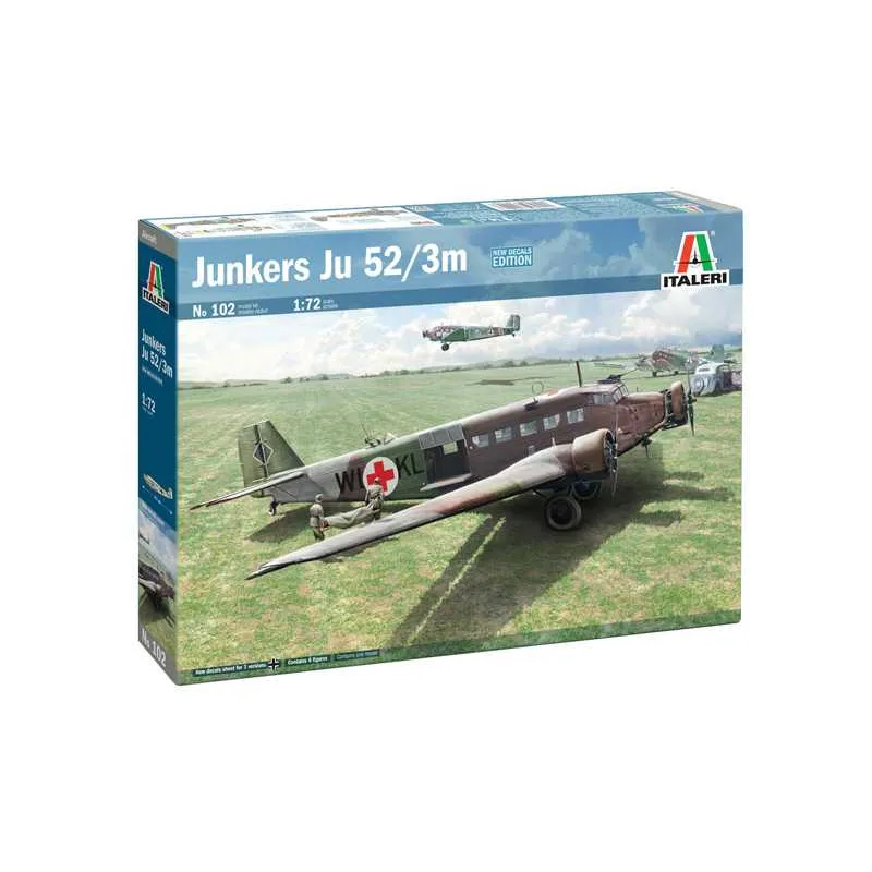 Italeri Model Kit lietadlo 0102 - Ju-52/3m (1:72)