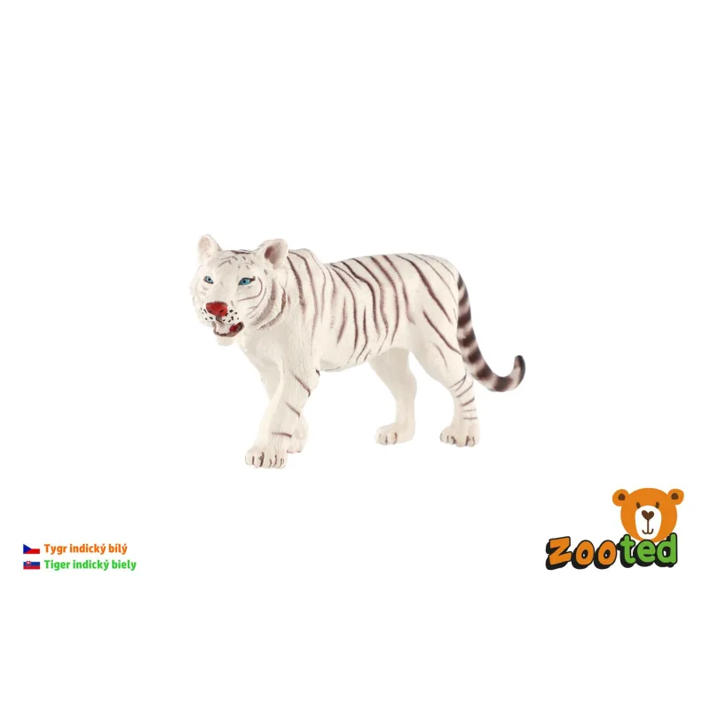 ZOOted Tiger indický biely zooted plast 14cm