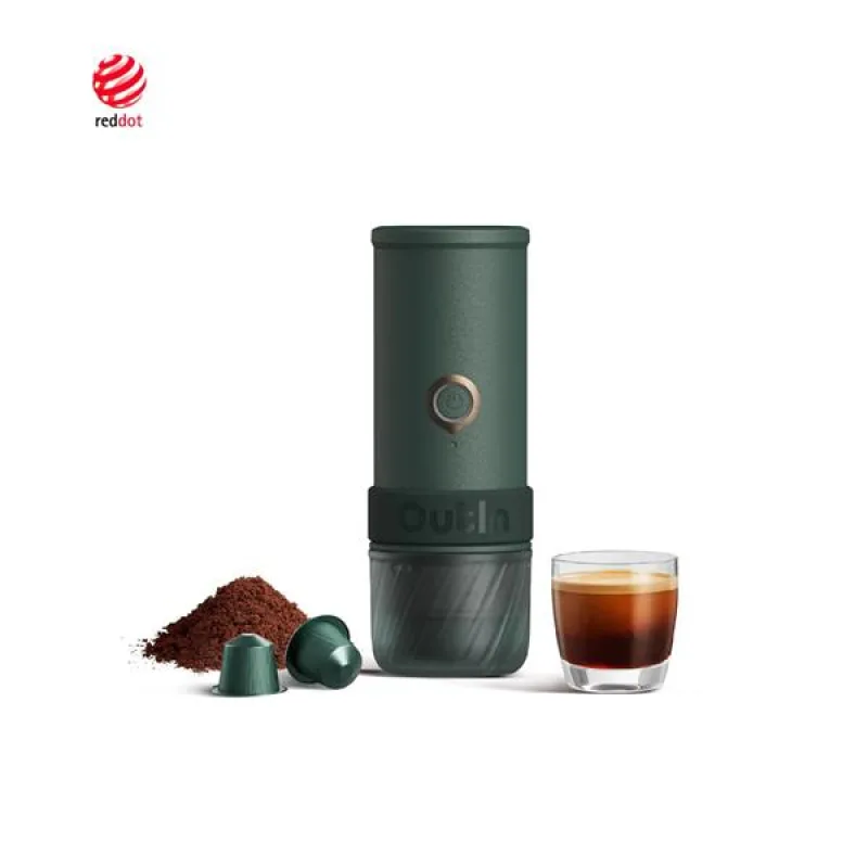 Outin Mino Prenosný espresso kávovar, farba zelená OTEM-MO-01-AA-CG