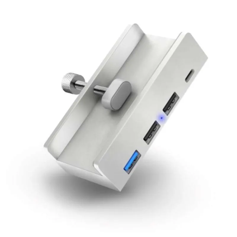 CONNECT IT USB DeskHub 4v1 na desku stolu, STŘÍBRNÝ (CHU-5100-SL)
