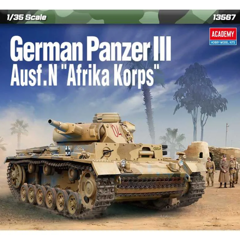 Academy Model Kit tank 13567 - Panzer III Ausf.N. Afrika Korps (1:35)