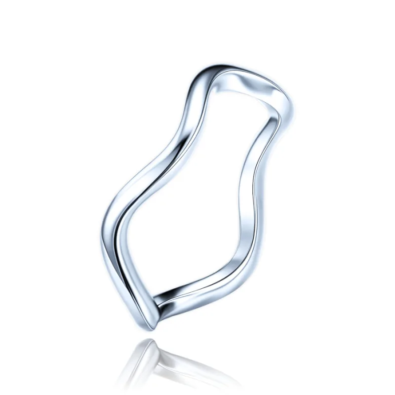 Moderný krútený strieborný prsteň MINET JMAS0292SR, 50, 1.40 g