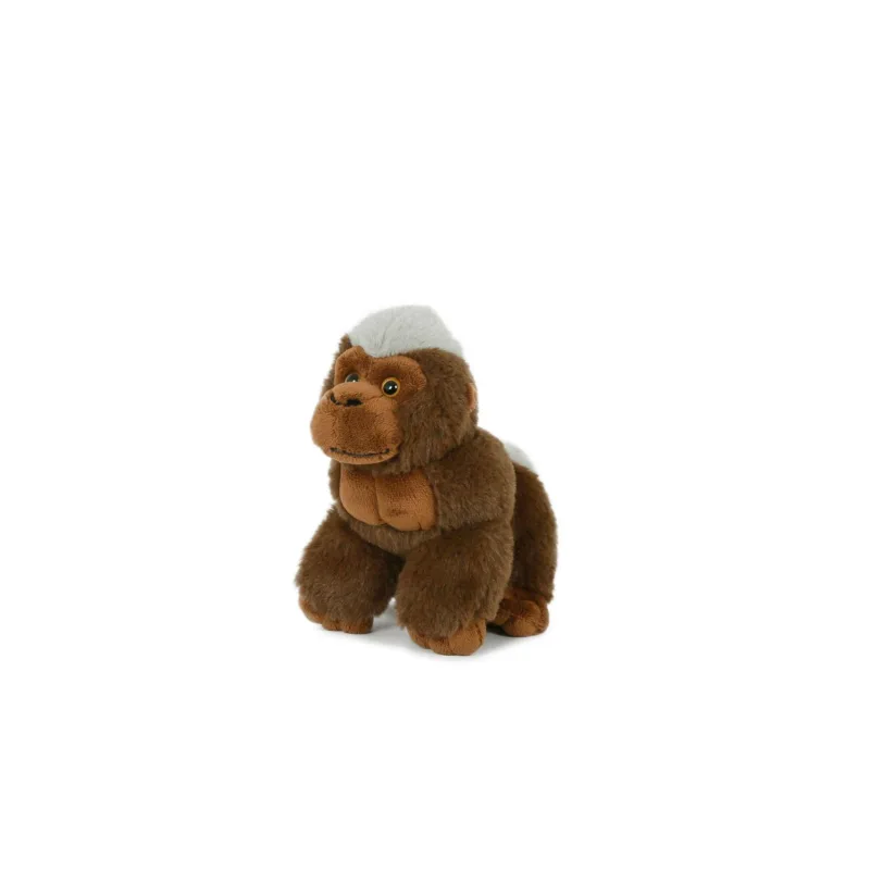 Teddies Gorila sediaca hnedá plyš 14x17cm 0m+