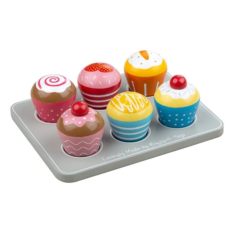 Bigjigs Toys Bigjigs Toys Drevený podnos Muffiny