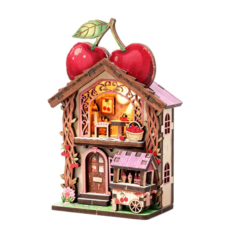 2Kids Toys 2Kids Toys 3D drevená skladačka Magnet Čerešňová chalúpka