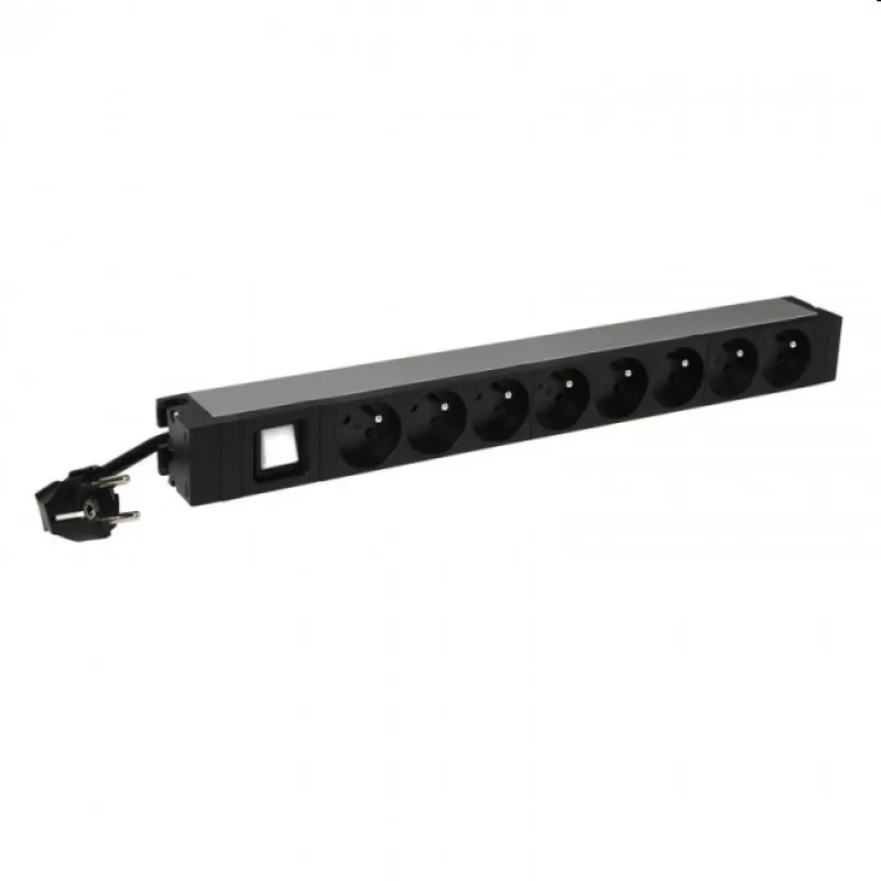 Legrand napájecí blok PDU do racku 9x 230V s vypínačem 1U 646822