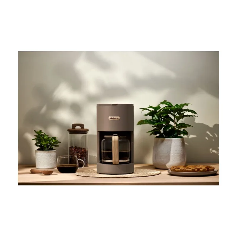 Ariete Breakfast Wood Drip Coffee Machine 1394/07, hnedošedý ART 1394/07