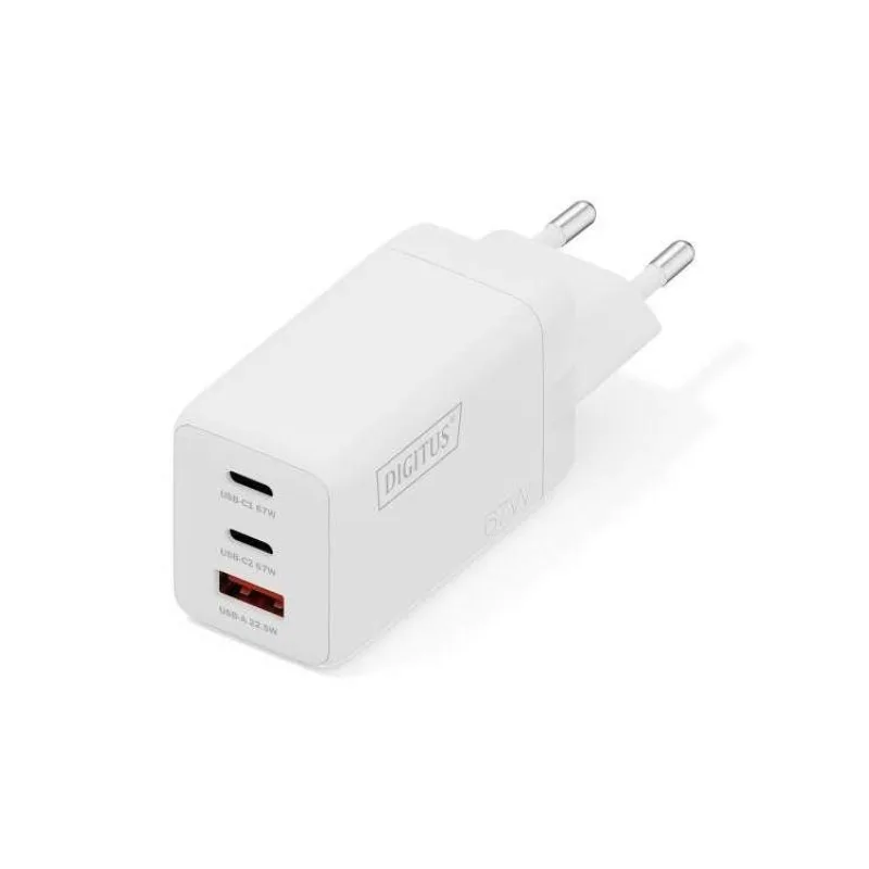 DIGITUS USB Nabíječka GaN 67W, 2x USB-C, 1x USB-A (DA-10303)