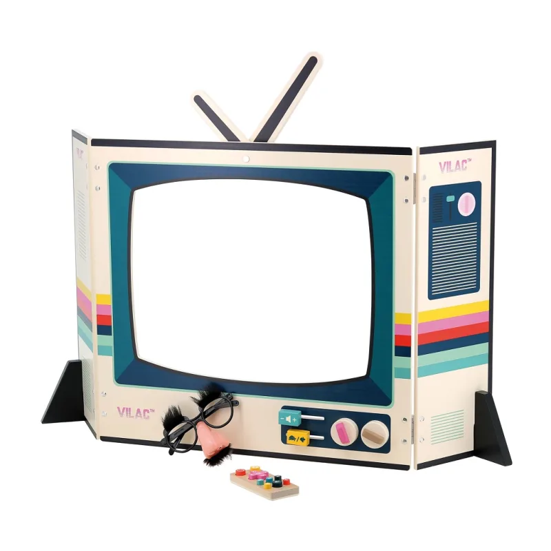 Vilac Vilac Drevené divadlo Retro televízie