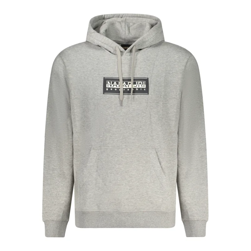 Pánska Mikina bez zipsu NAPAPIJRI - Šedá Farba: šedá, Veľkosť: 2XL