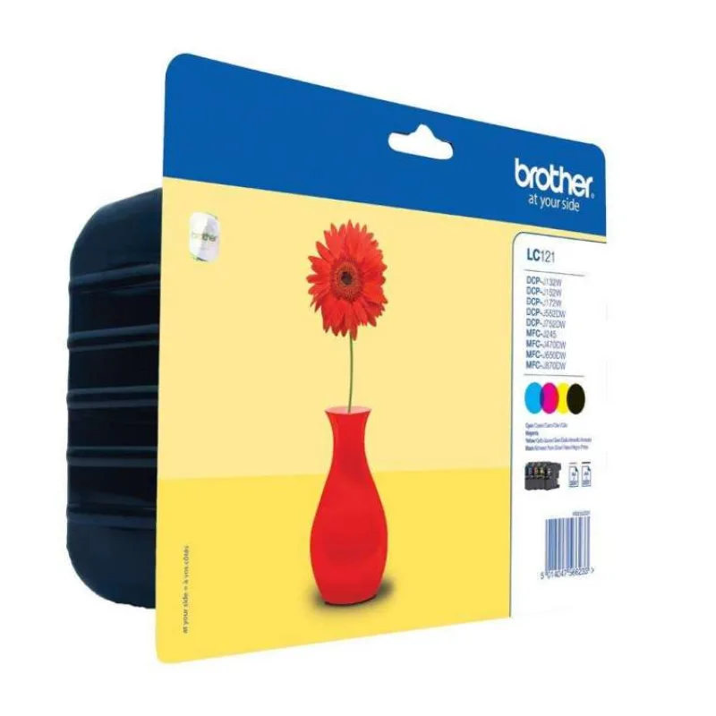Brother LC-121VALBP (inkoust multipack - černá + tři barvy) (LC121VALBP)