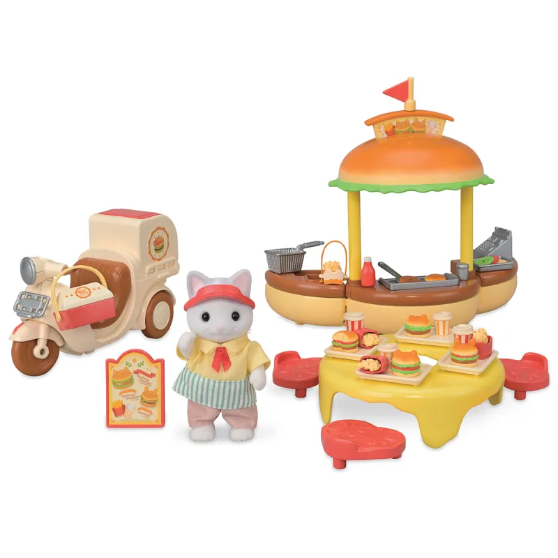 Sylvanian Families 5757 Pojazdný stánok s hamburgermi