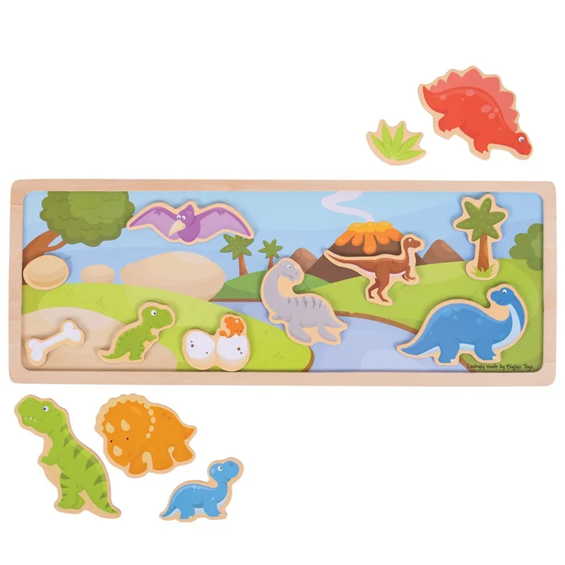 Bigjigs Toys Bigjigs Toys magnetické puzzle dinosauři