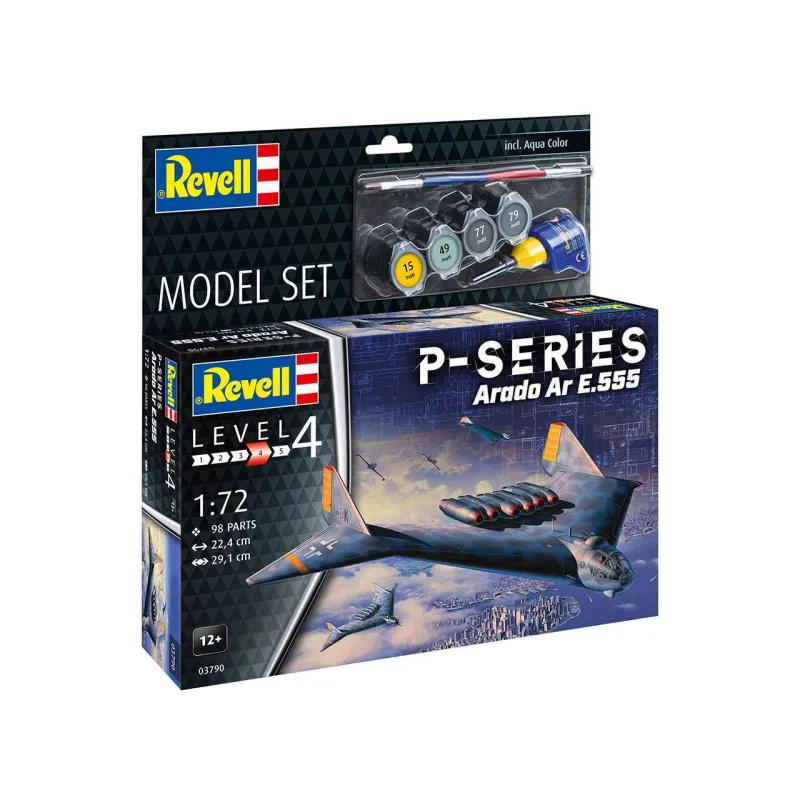 Revell ModelSet lietadlo 63790 - Arado Ar E.555 - P-Series (1:72)