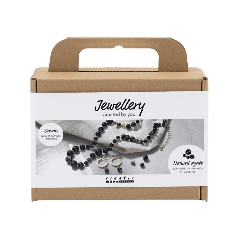 Creativ Company Kreatívna sada Šperky s korálkami z achátu