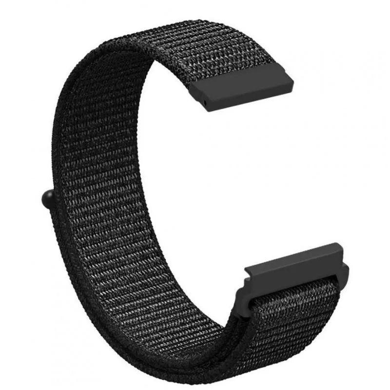 Nylonový řemínek černý na suchý zip 22mm ESES 1530001108