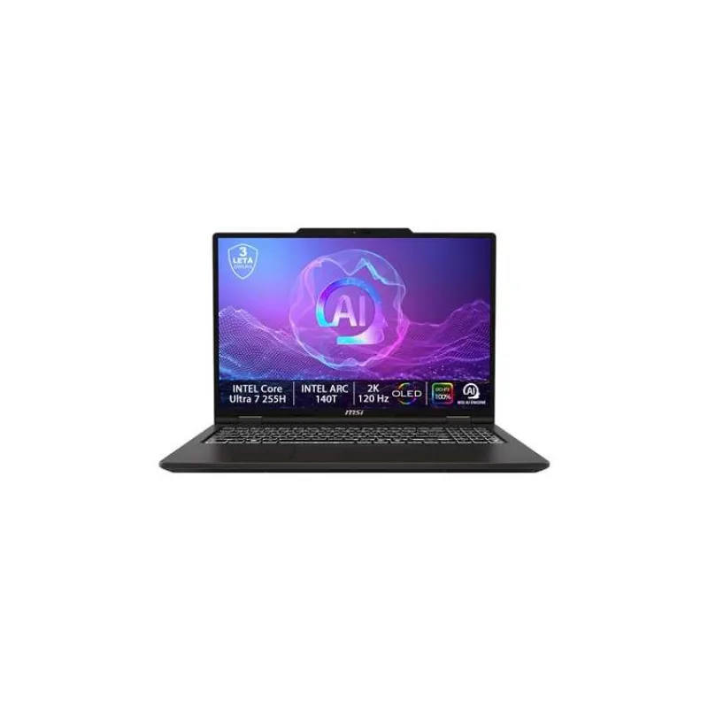 MSI Venture 16 AI A2HMG-036CZ/Core Ultra 7 255H/32GB/1 TB SSD/16" 2K (2048 x 1280),OLED 120Hz/ Win 11 Home/černá (9S7-261221-036)