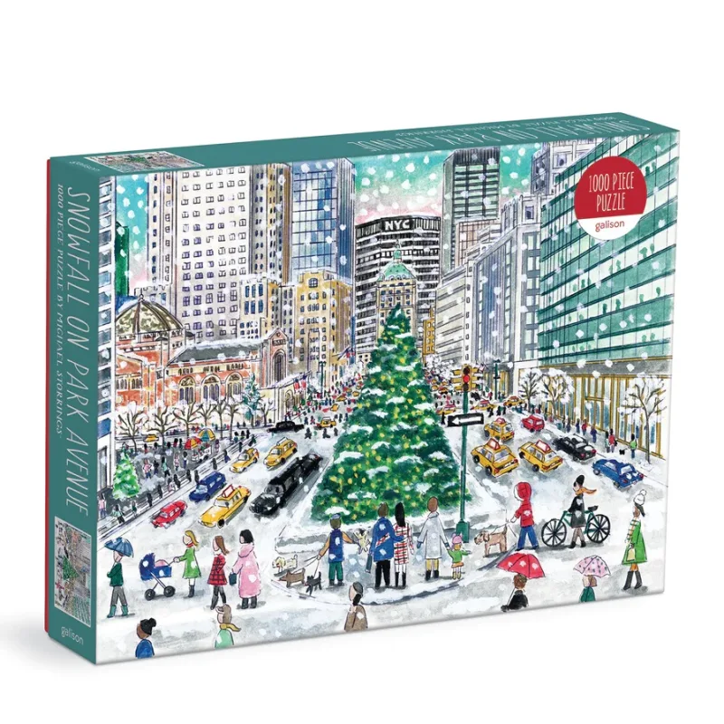 Galison Galison Puzzle Michael Storrings Sneženie na Park Avenue 1000 dielikov