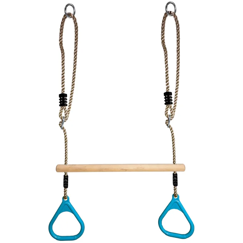 2Kids Toys 2Kids Toys Gymnastické kruhy s hrazdou Tyrkysové