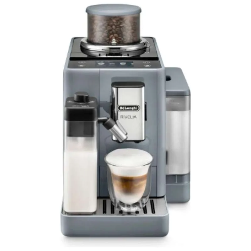 DeLonghi Rivelia EXAM440.55.G, automatický kávovar šedý, LatteCrema, Bean Switch, Bean Adapt, 16 nápojů (EXAM440.55.G)
