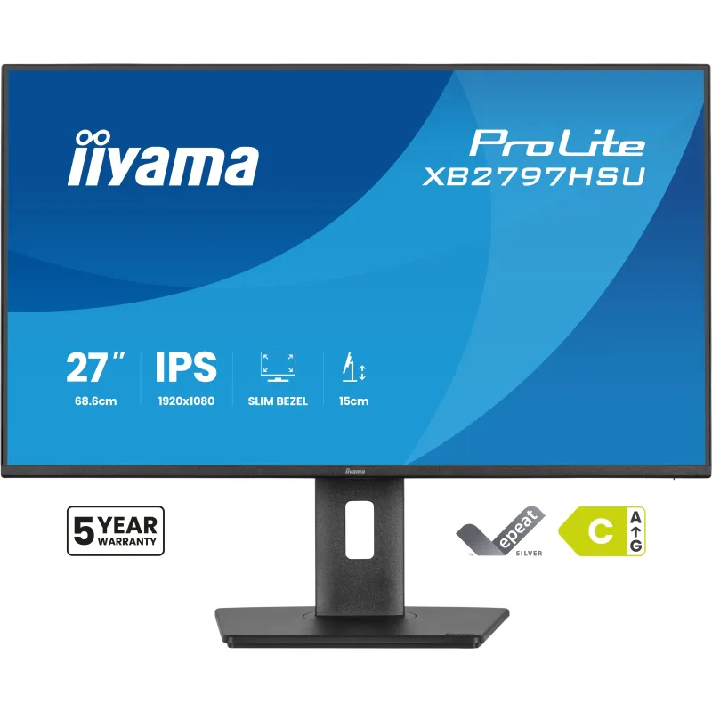 iiyama ProLite/XB2797HSU-B1/27"/IPS/FHD/120Hz/4ms/Černá/5R XB2797HSU-B1