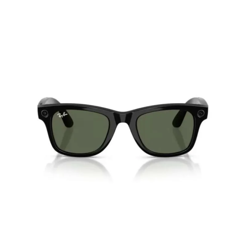 Meta Ray-Ban Gen2 Wayfarer, Black, G15 Green (Large) (RW4012 601/71 53-22)